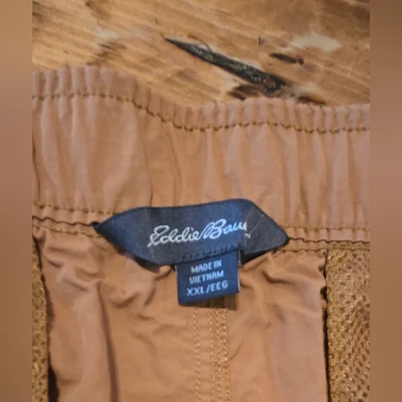 Eddie Bauer 2XL Men's Brown Sugar Pull On Ripstop Tech Moisture Wicking Shorts - Picture 5 of 5